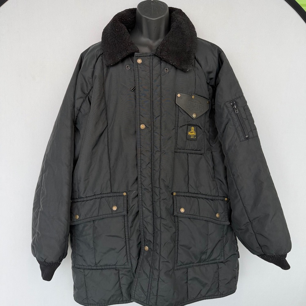 RefrigiWear Iron-Tuff Jacket Mens 3XL Black Workwear 0358T Siberian Parka Pocket